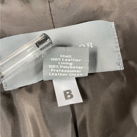 🔥Y2K Ann Taylor Brown Chocolate Suede Blazer 100% Leather Preppy Jacket Women 14 - Picture 12 of 16